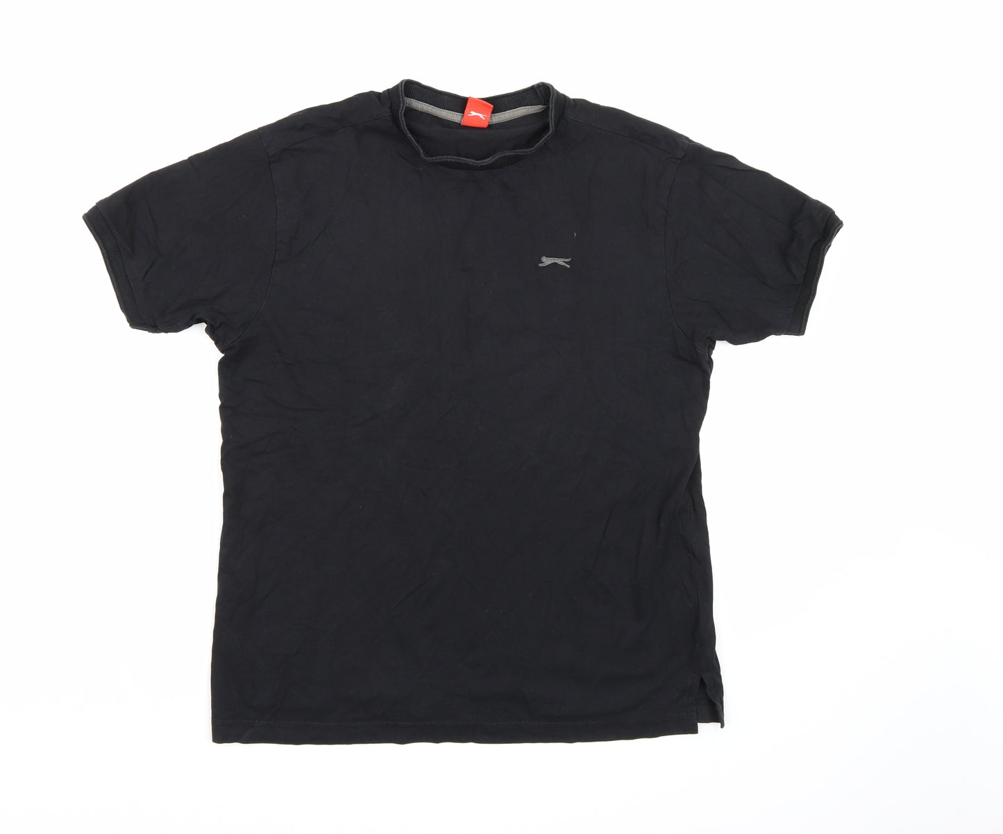 Slazenger Boys Black   Basic T-Shirt Size 13 Years