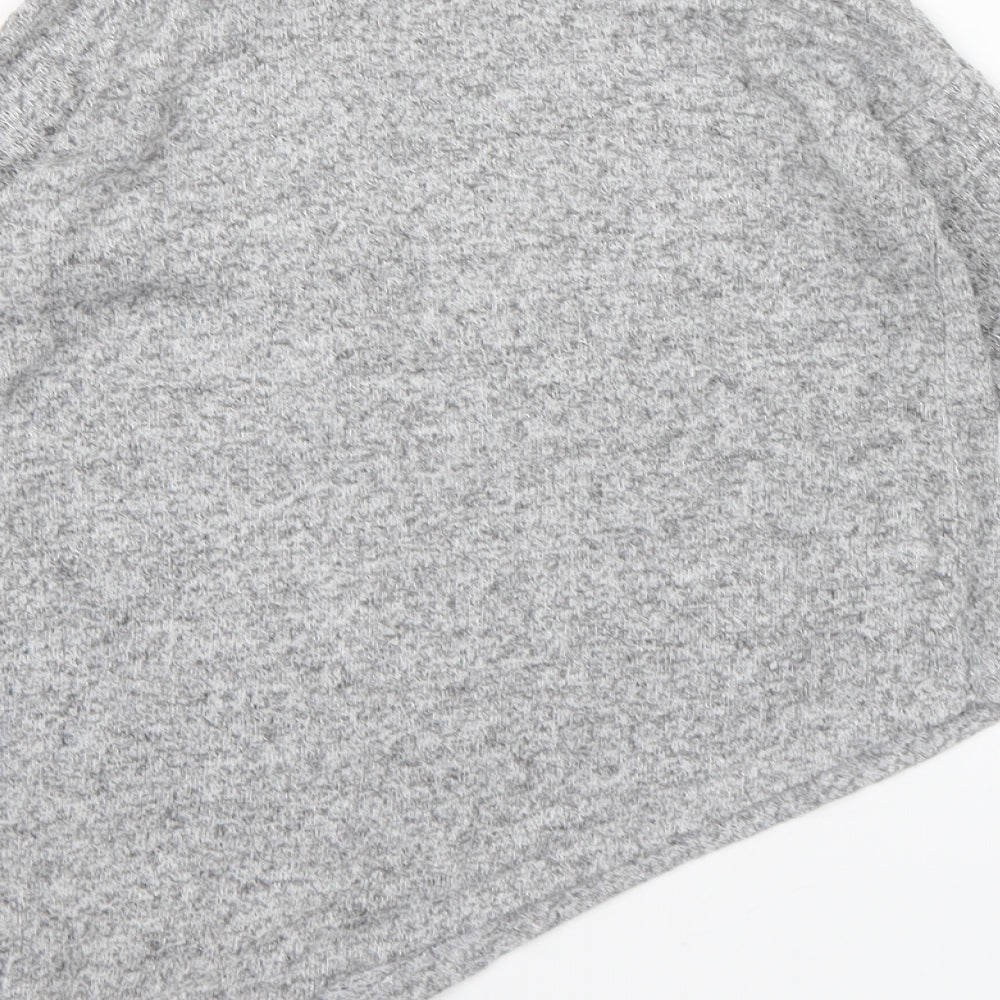River Island Girls Grey  Knit Pullover Jumper Size 5-6 Years
