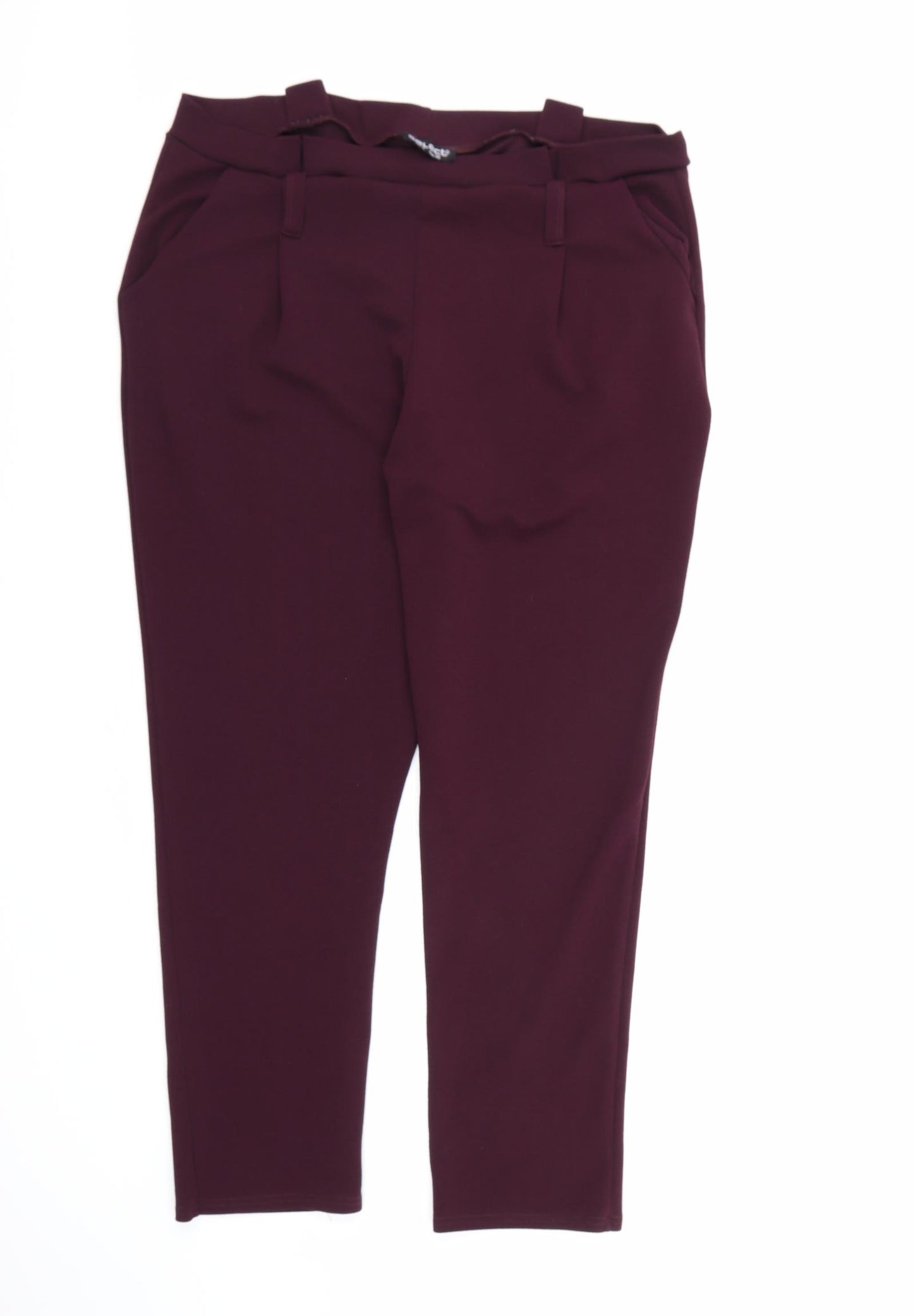 Select Womens Purple  Rayon Bloomer Trousers Size 18 L28 in