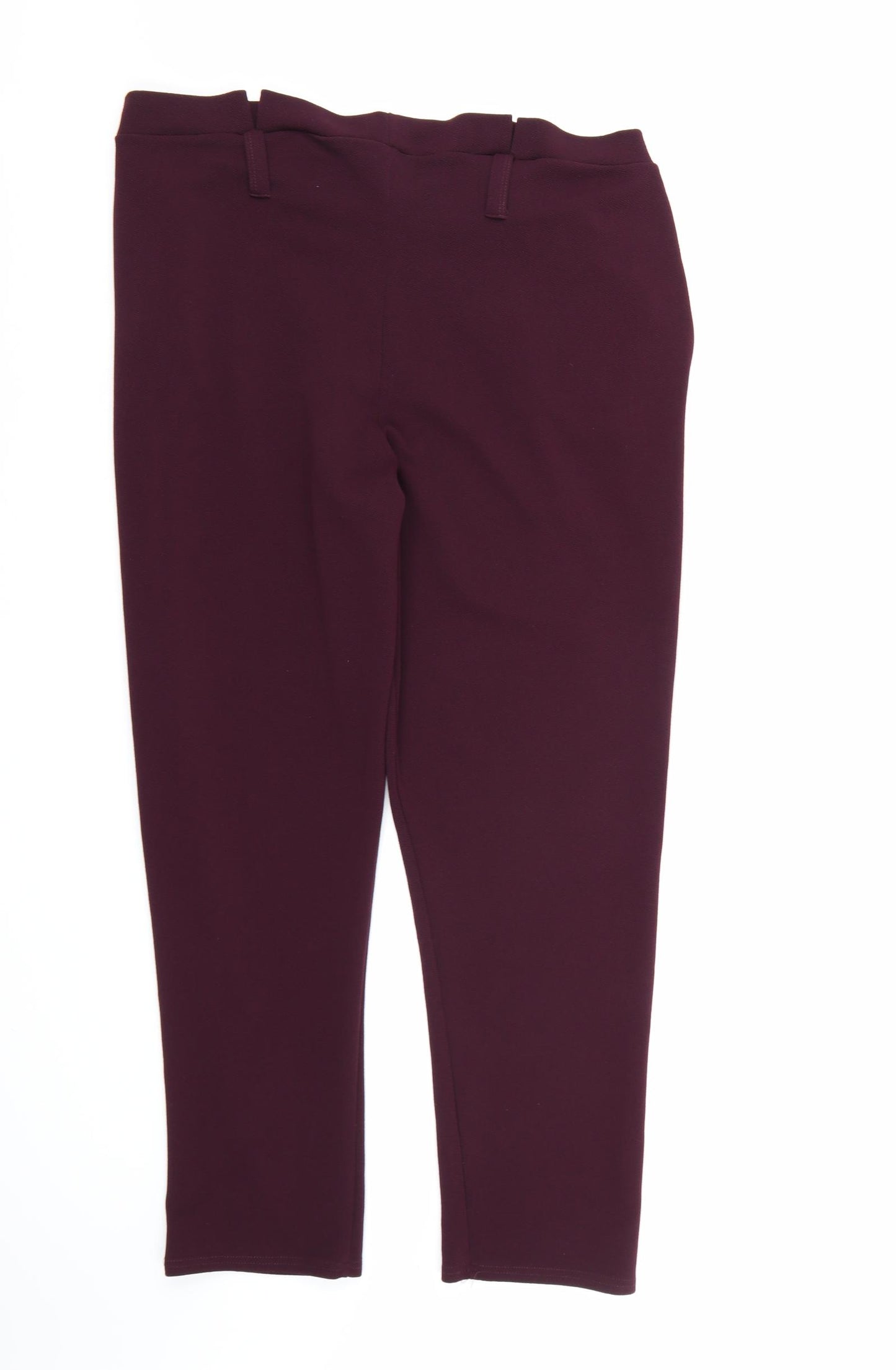 Select Womens Purple  Rayon Bloomer Trousers Size 18 L28 in