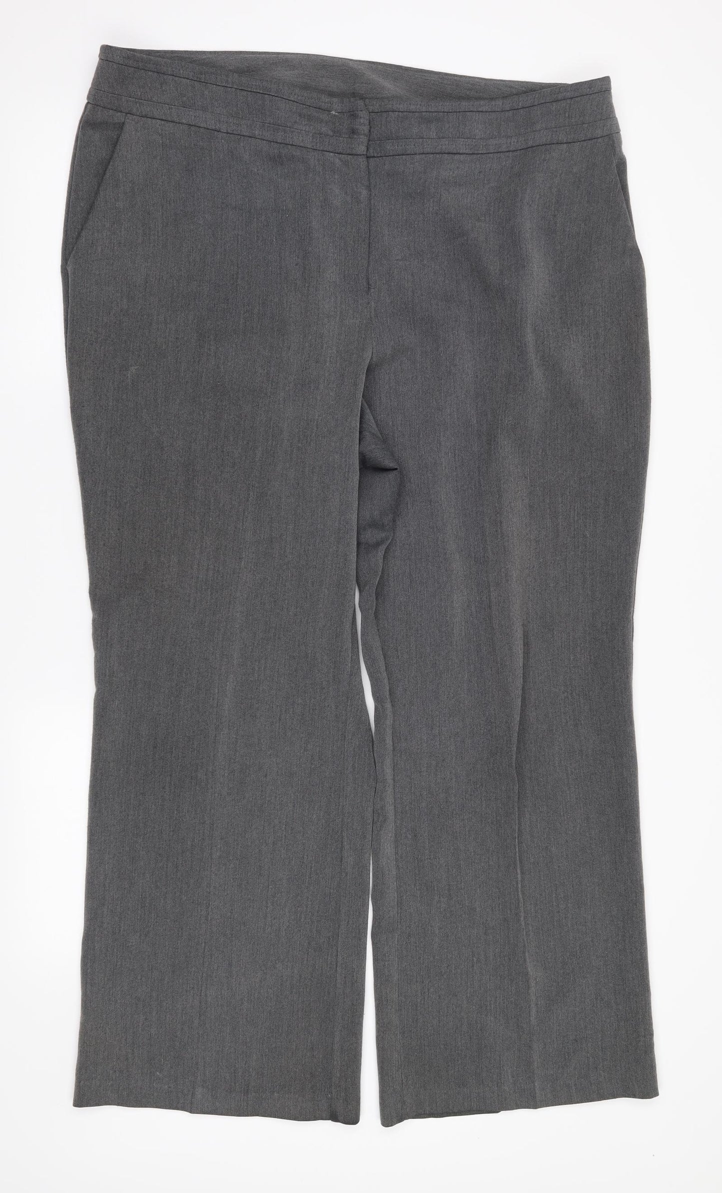Bonmarché Womens Grey   Trousers  Size 18 L29 in