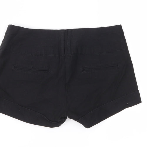 Jane Norman Womens Black   Hot Pants Shorts Size 10
