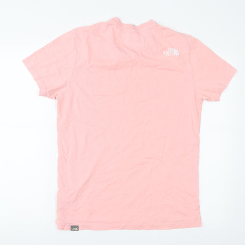 The North Face Mens Pink  Jersey  T-Shirt Size S