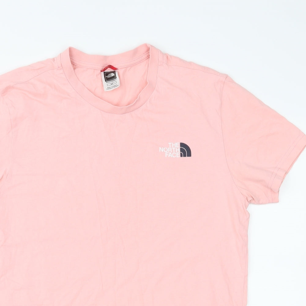 The North Face Mens Pink  Jersey  T-Shirt Size S