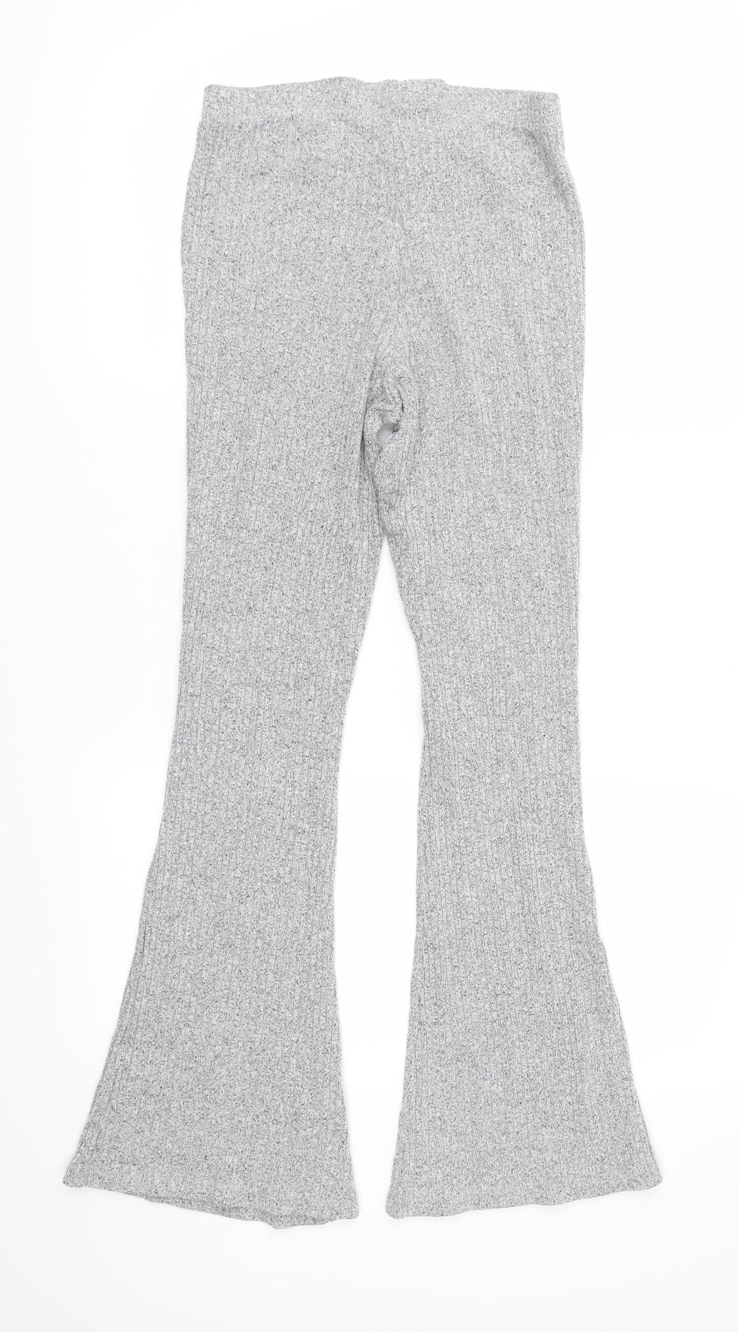 Topshop Womens Grey  Jersey Trousers  Size 10 L29 in