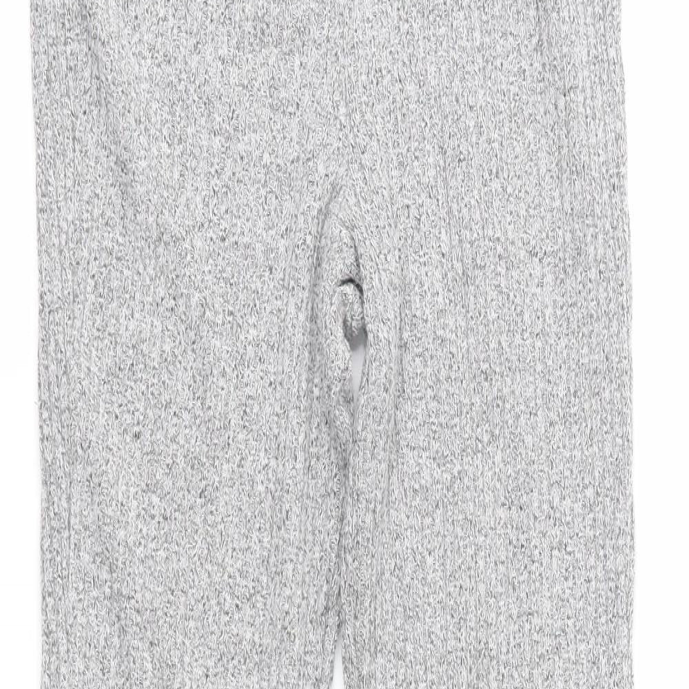 Topshop Womens Grey  Jersey Trousers  Size 10 L29 in