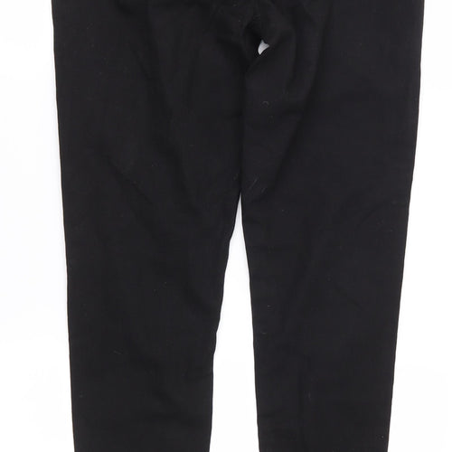 Denim & Co. Womens Black   Chino Trousers Size 8 L26 in