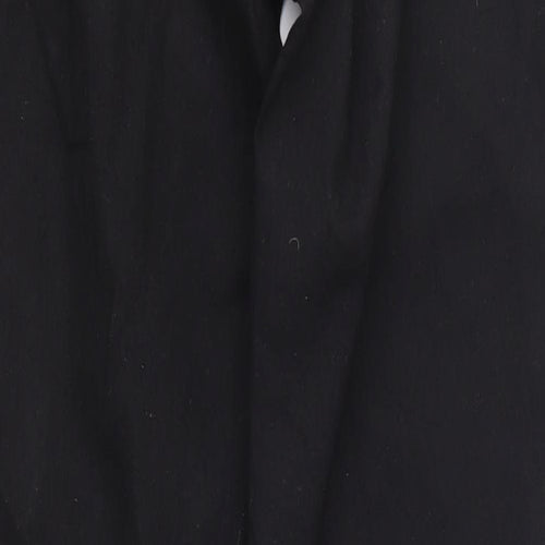 Denim & Co. Womens Black   Chino Trousers Size 8 L26 in