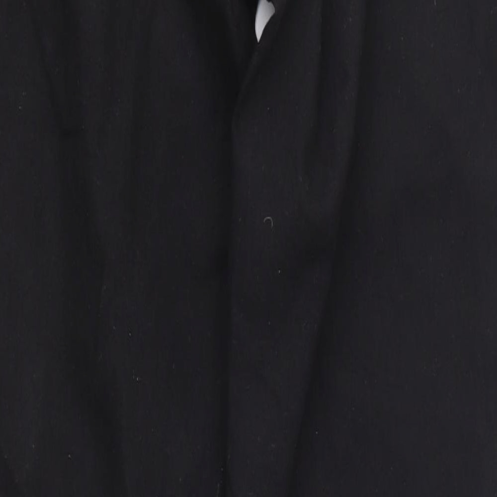 Denim & Co. Womens Black   Chino Trousers Size 8 L26 in