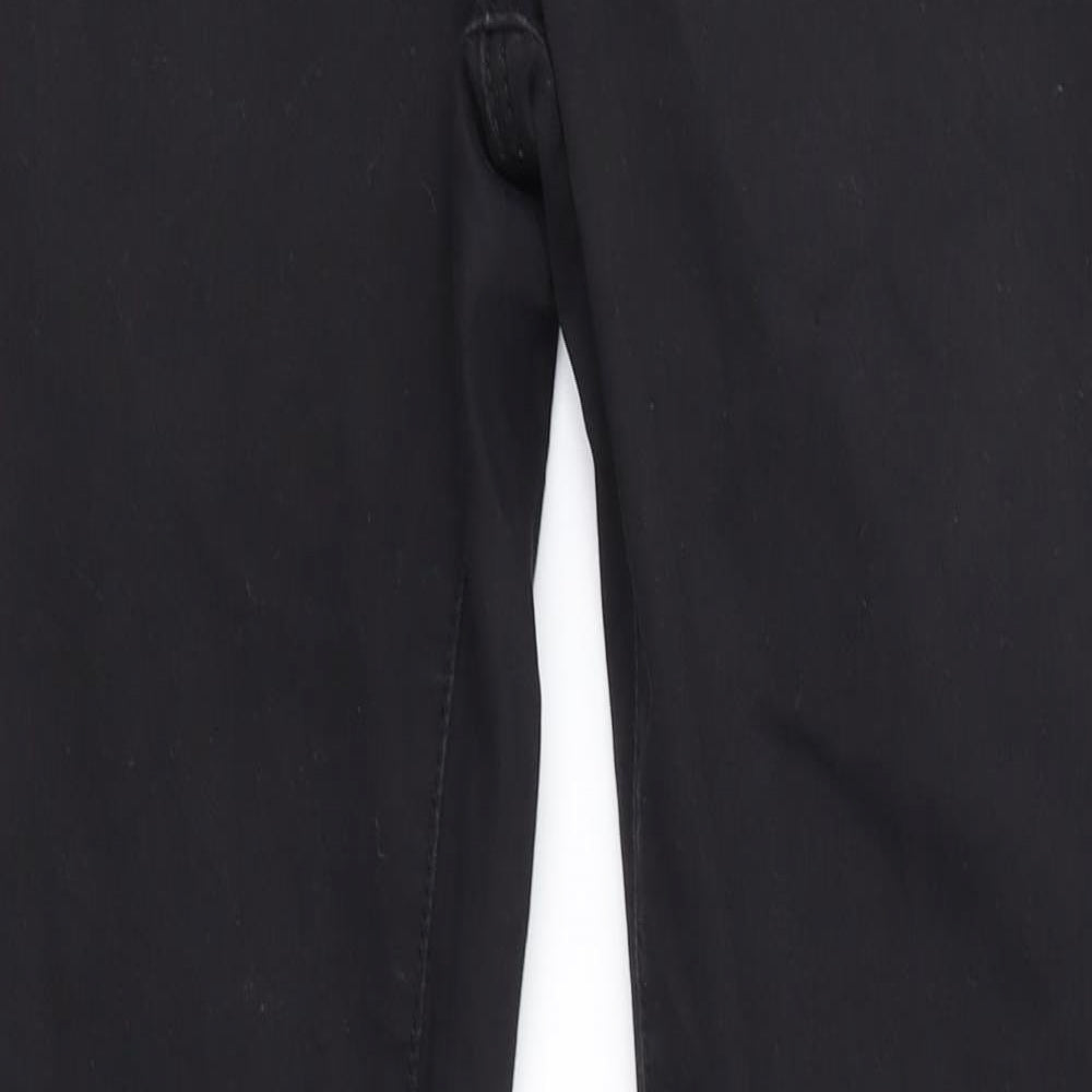 Denim & Co. Womens Black  Denim Straight Jeans Size 8 L29 in