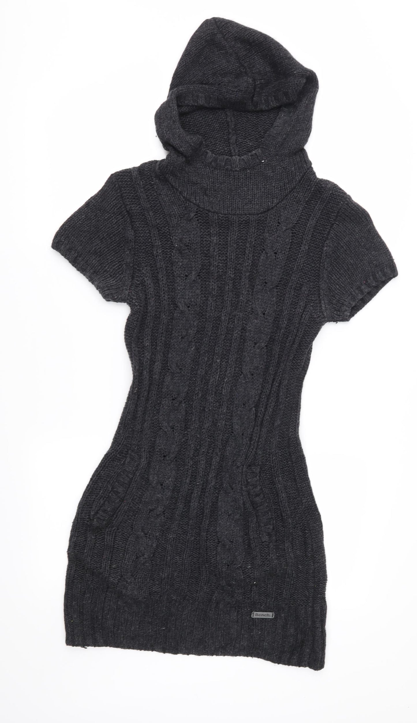 Bench Womens Grey  Knit Jumper Dress  Size M