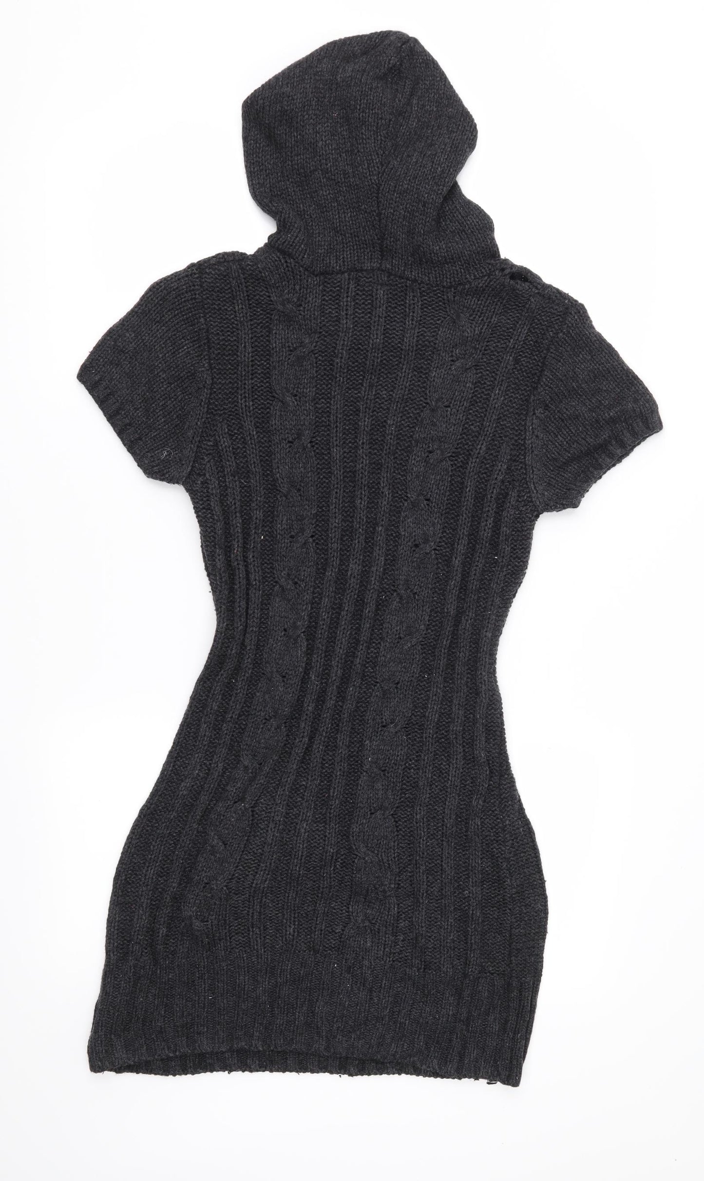 Bench Womens Grey  Knit Jumper Dress  Size M