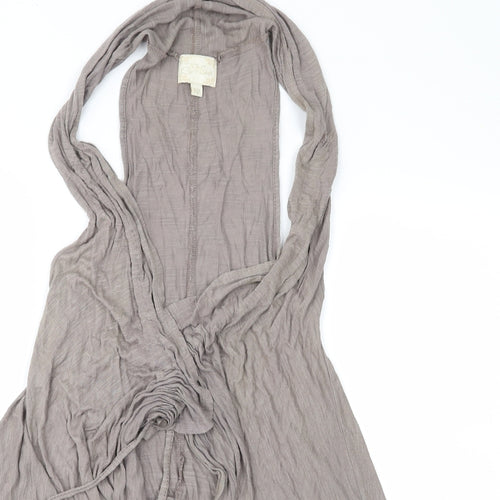 Miso Womens Brown  Jersey Basic Blouse Size 10