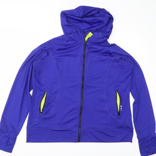 TU Womens Blue   Full Zip Hoodie Size XL
