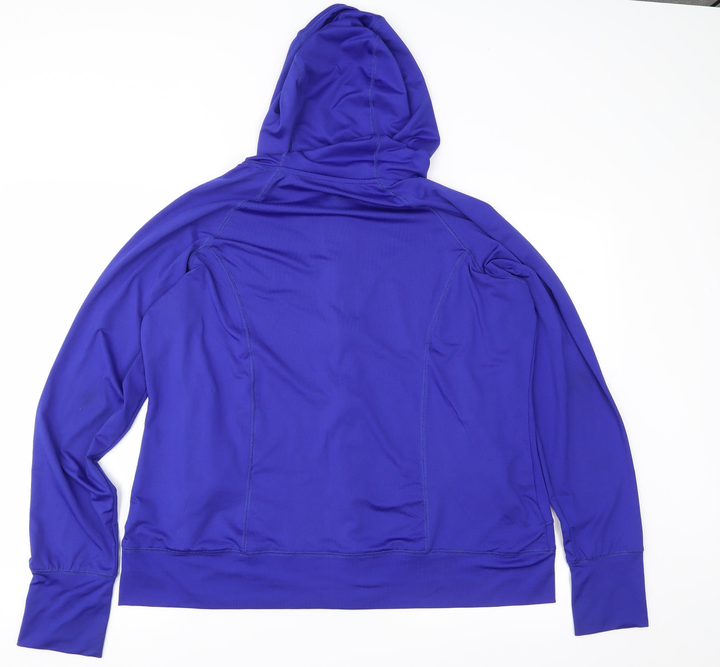 TU Womens Blue   Full Zip Hoodie Size XL