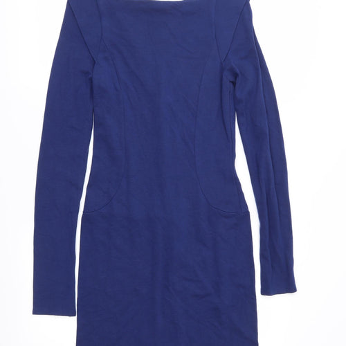 French Connection Womens Blue  Jersey Sheath  Size 10