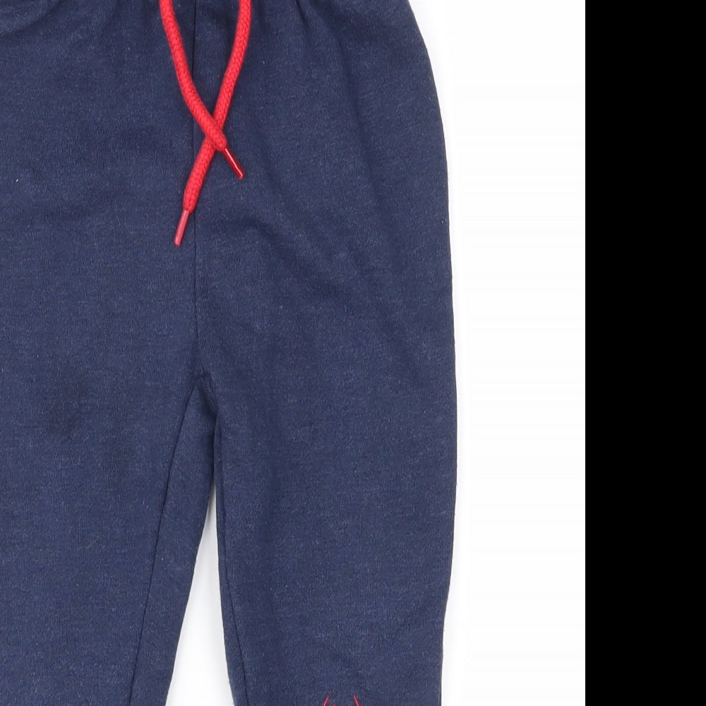Marvel Comics Boys Blue   Jogger Trousers Size 2-3 Years - Spider Man