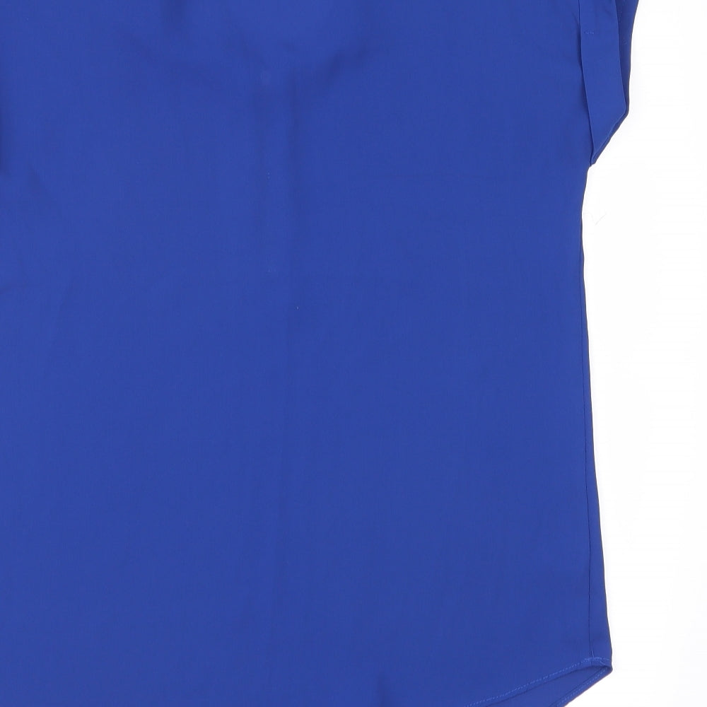 Papaya Womens Blue   Basic Blouse Size 8