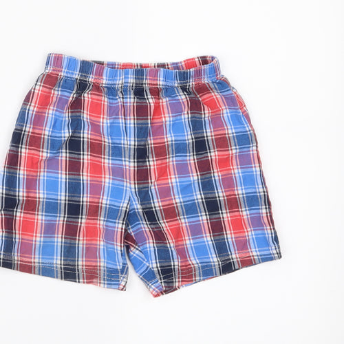 NEXT Boys Blue Check  Utility Shorts Size 2-3 Years