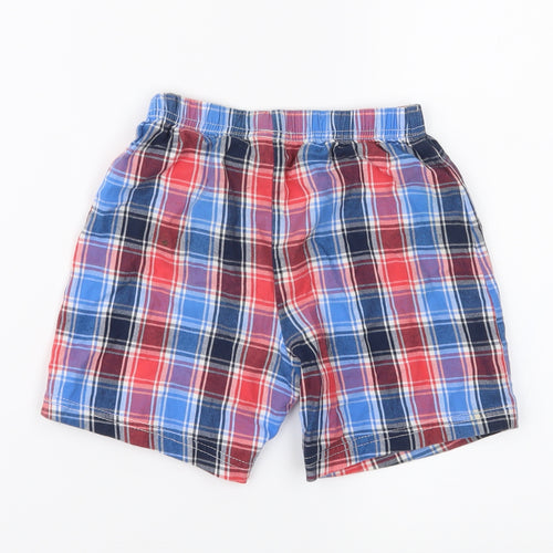 NEXT Boys Blue Check  Utility Shorts Size 2-3 Years