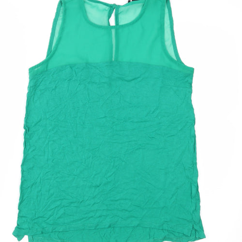 H&M Womens Green   Basic Blouse Size S
