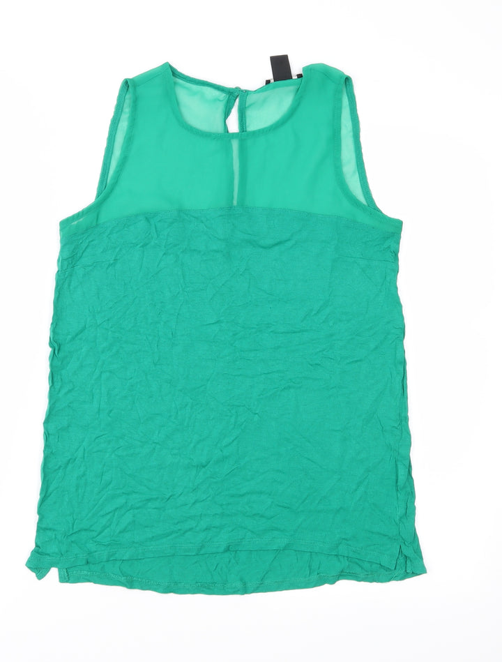 H&M Womens Green   Basic Blouse Size S