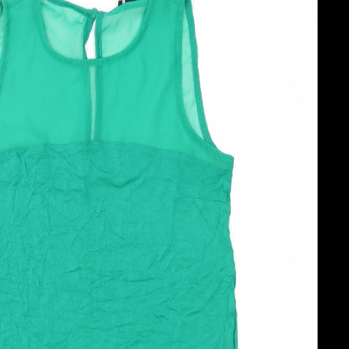 H&M Womens Green   Basic Blouse Size S