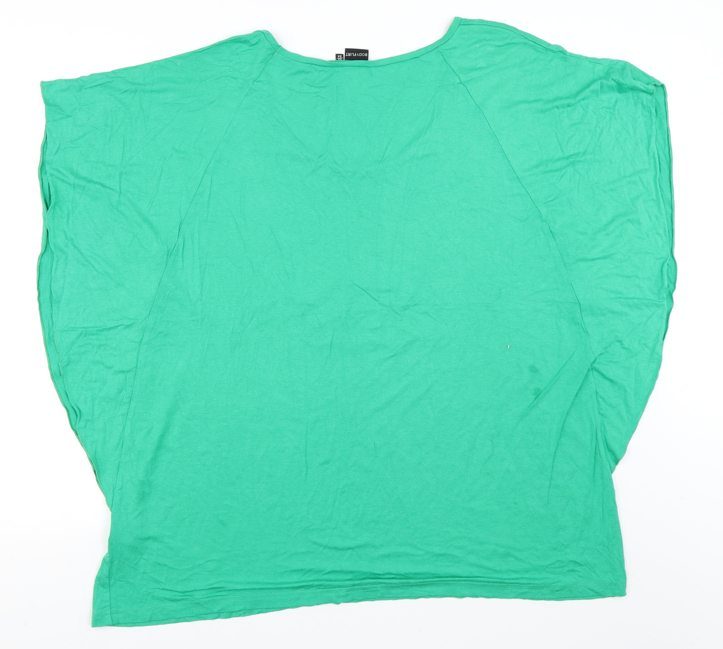 Bodyflirt Womens Green   Basic T-Shirt Size 22