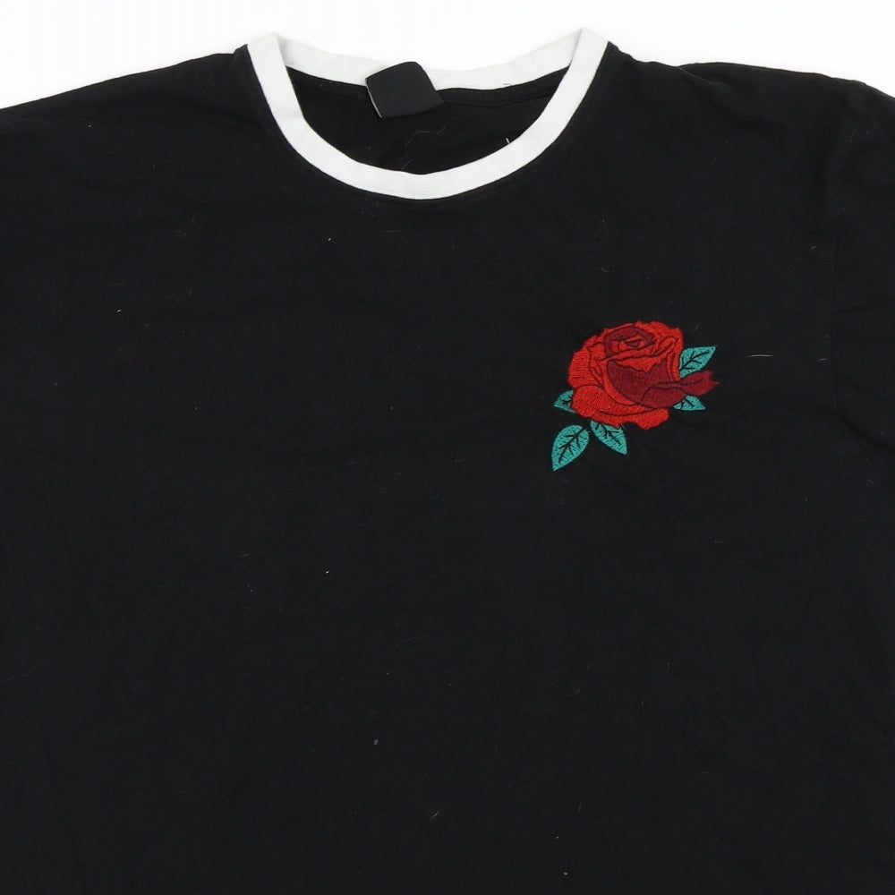 Fearless Illustration Mens Black    T-Shirt Size XL
