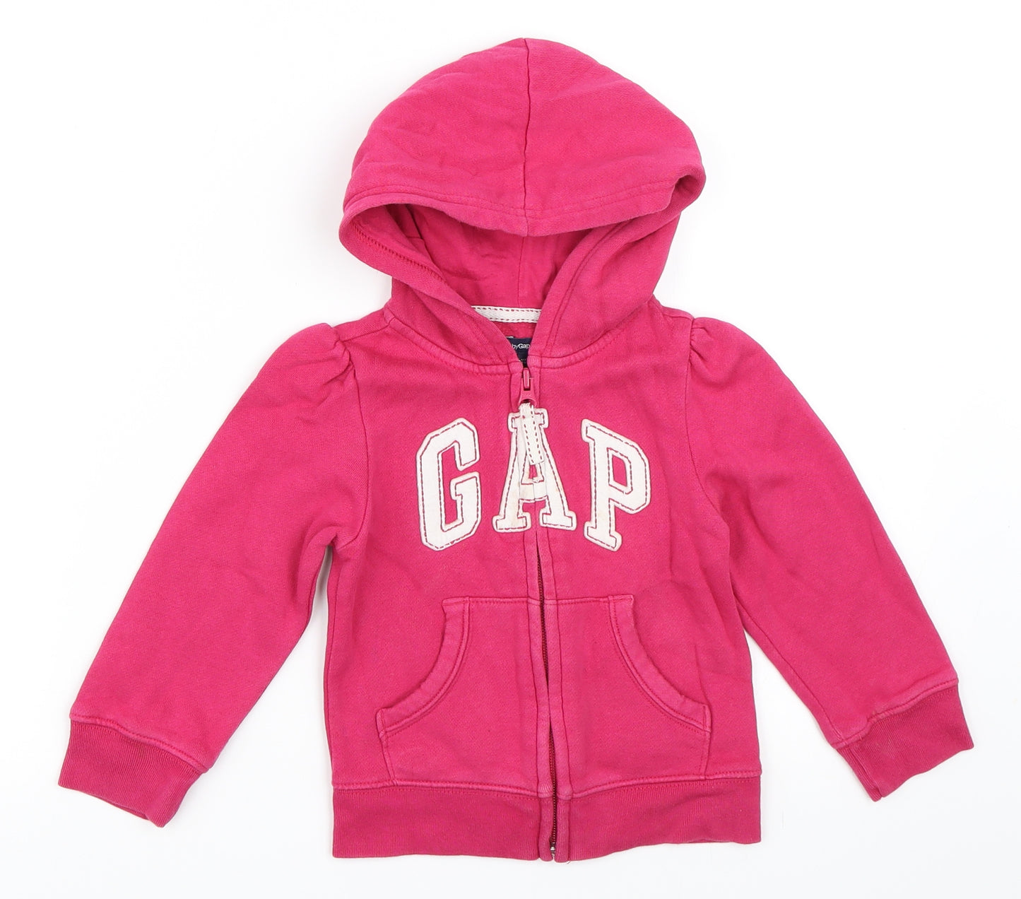 Gap Girls Pink   Full Zip Hoodie Size 3 Years