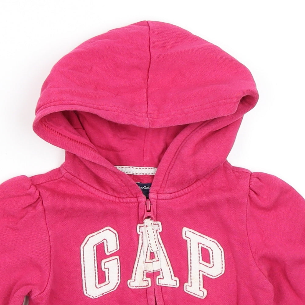 Gap Girls Pink   Full Zip Hoodie Size 3 Years