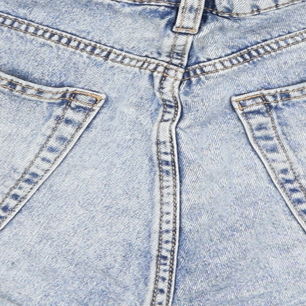 H&M Womens Blue  Denim Cut-Off Shorts Size 36