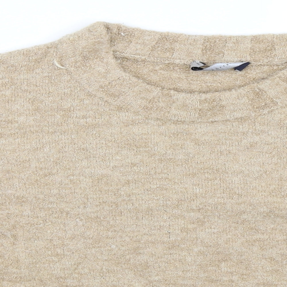 Marks and Spencer Womens Beige   Pullover Jumper Size L