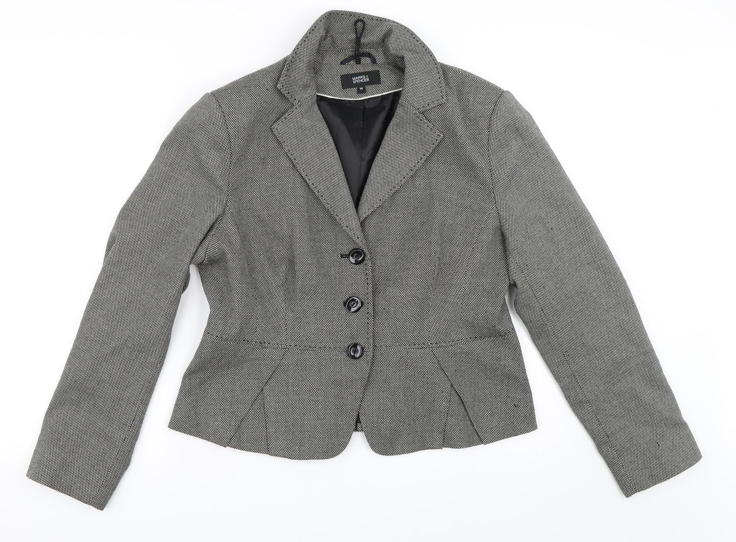 Marks and Spencer Womens Black   Jacket Blazer Size 14