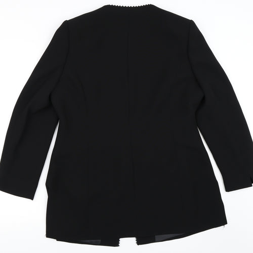 Preworn Womens Black   Jacket Blazer Size 14