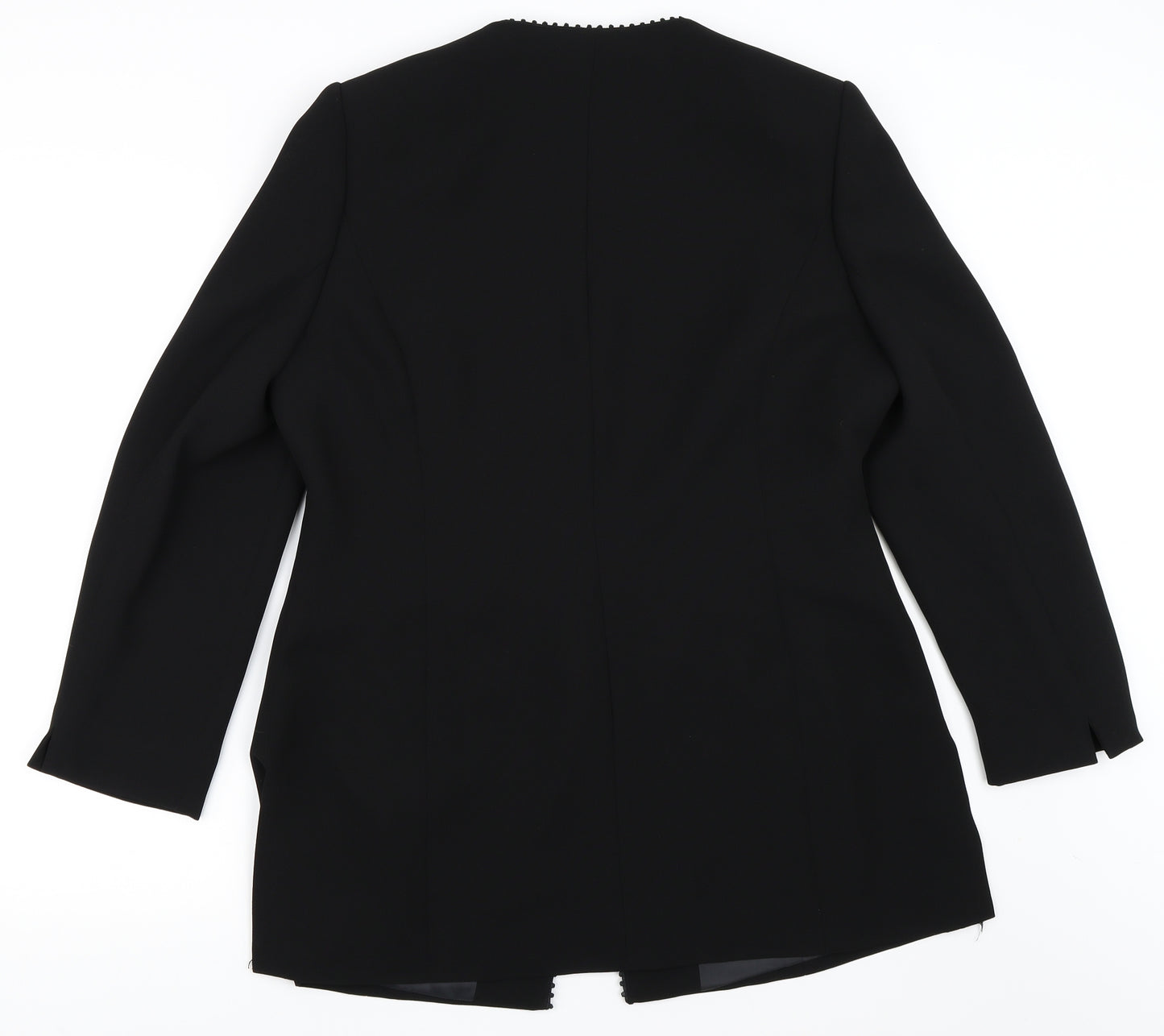 Preworn Womens Black   Jacket Blazer Size 14