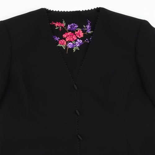 Preworn Womens Black   Jacket Blazer Size 14