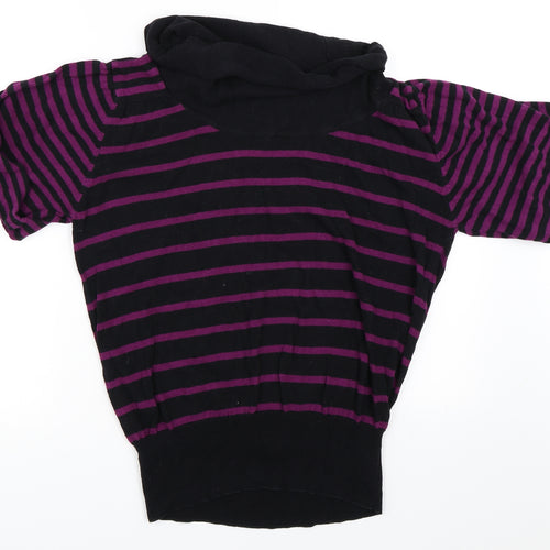 Papaya Womens Purple Striped  Pullover Jumper Size 20