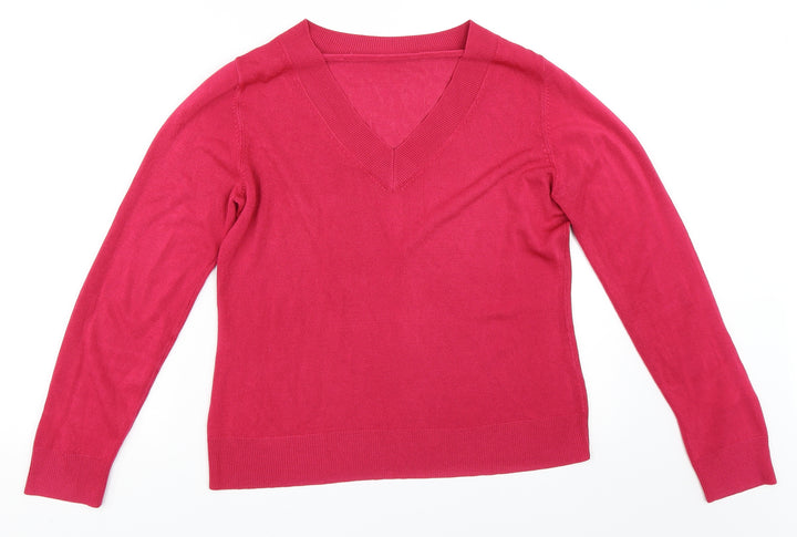 BHS Womens Pink Pullover Jumper Size 10