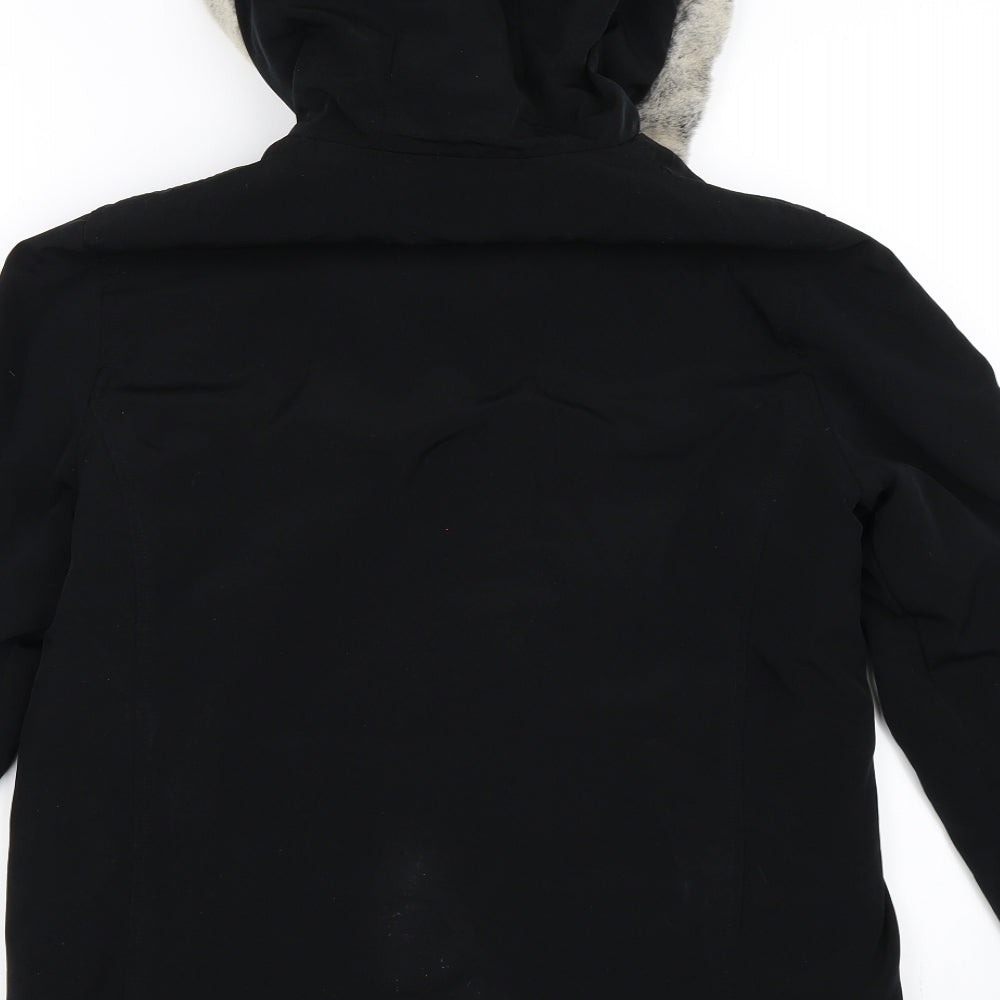 NEXT Womens Black   Overcoat Coat Size 8