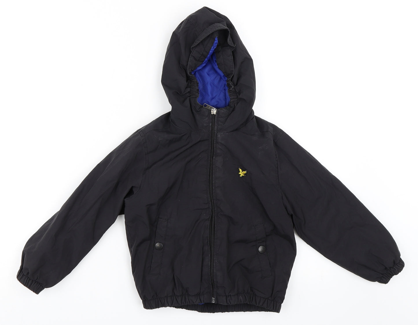 Lyle & Scott Boys Black   Windbreaker Coat Size 3-4 Years