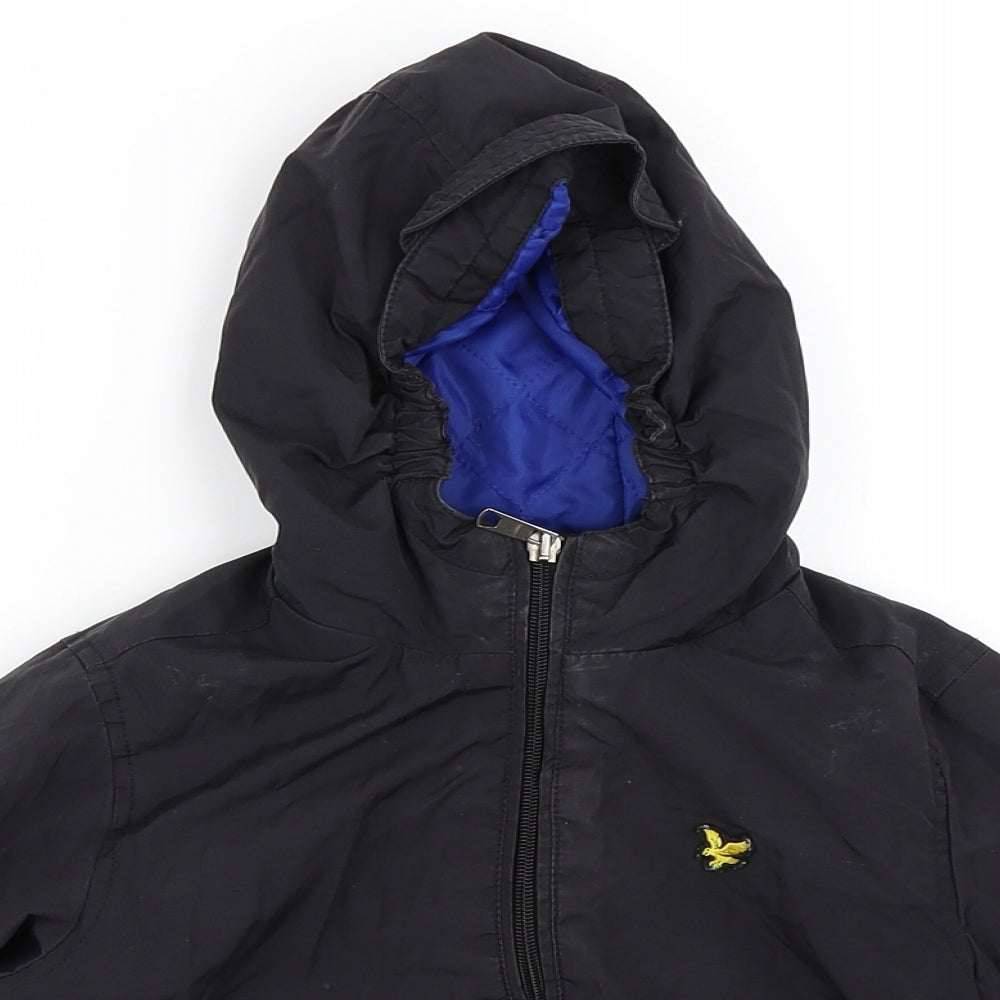 Lyle & Scott Boys Black   Windbreaker Coat Size 3-4 Years