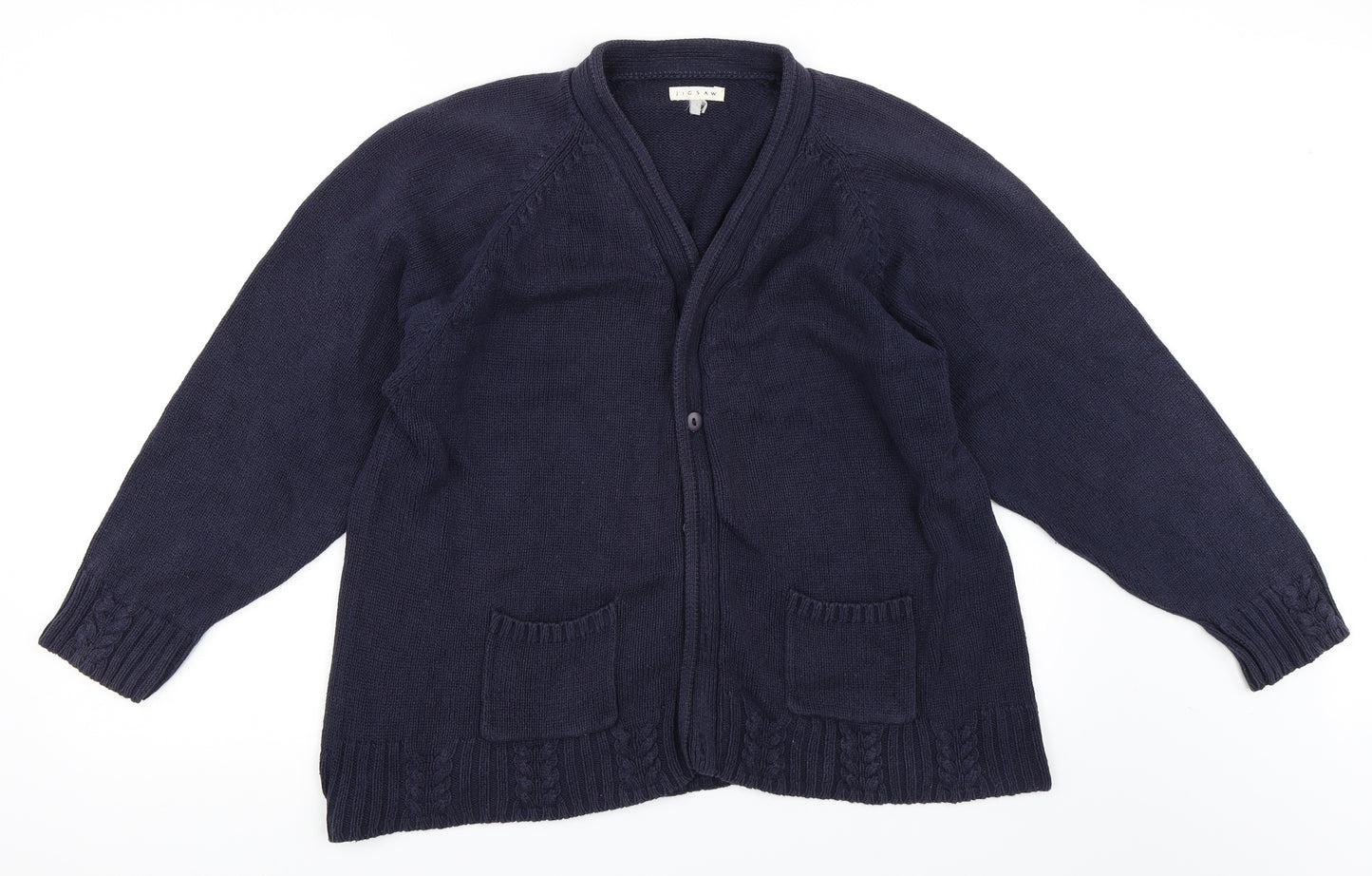 Jigsaw Womens Blue   Cardigan Jumper Size XL