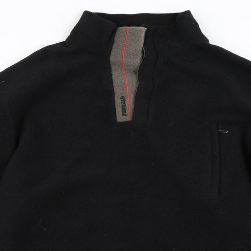Peruzzo Mens Black   Henley Sweatshirt Size M
