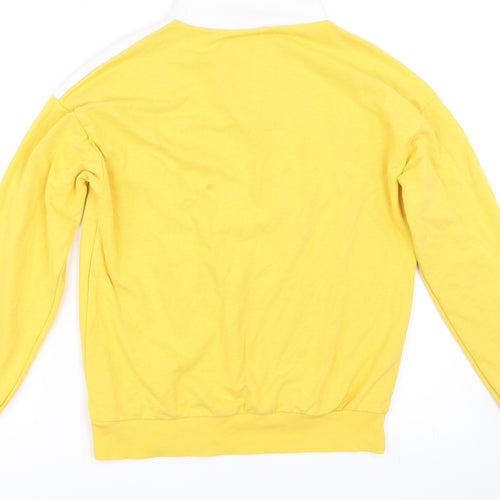 New Look Womens Yellow   Henley Sweatshirt Size 6