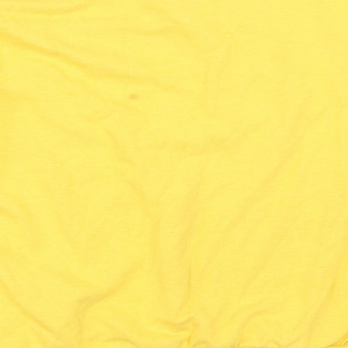 New Look Womens Yellow   Henley Sweatshirt Size 6