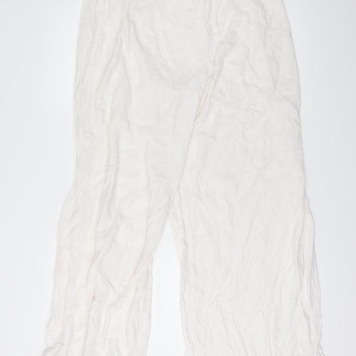 Marks and Spencer Womens White   Trousers  Size 20 L32 in