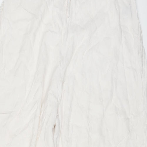 Marks and Spencer Womens White   Trousers  Size 20 L32 in