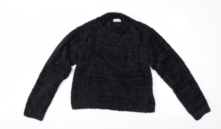H&M Girls Black Pullover Jumper Size 13-14 Years