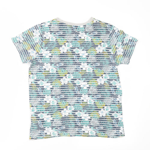 F&F Boys Multicoloured Floral  Basic T-Shirt Size 10-11 Years